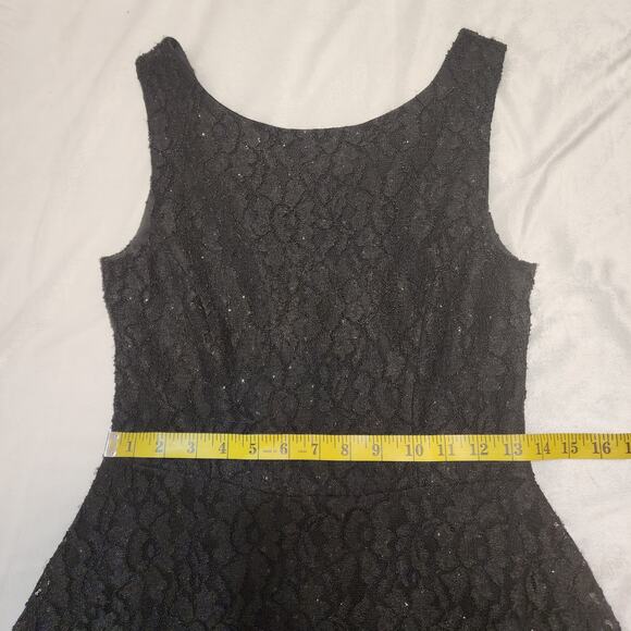 NWT Speechless Black Sequin Lace Cocktail Dress, Juniors, Size 9 - Picture 6 of 8